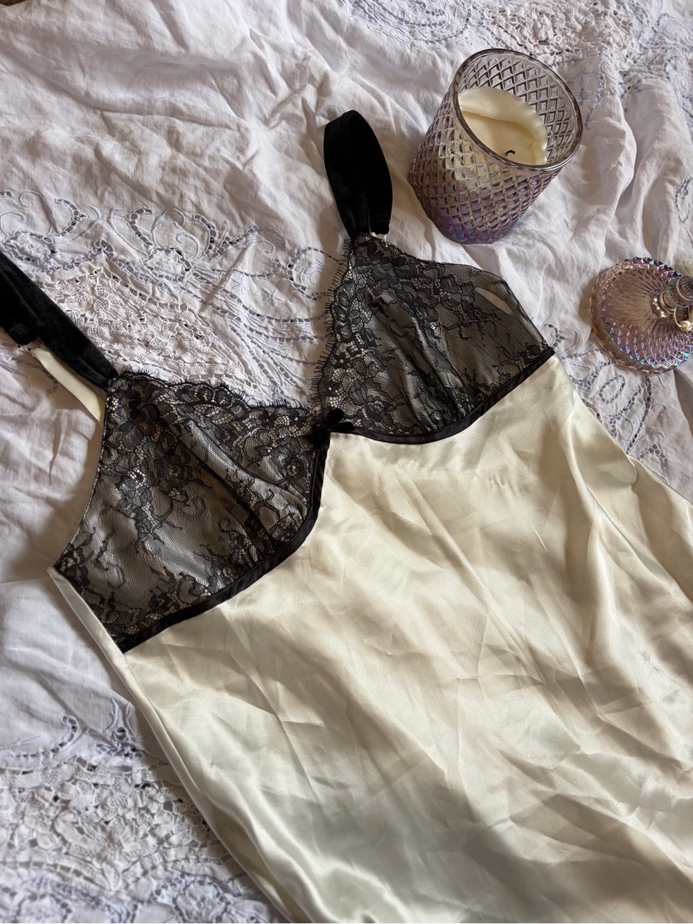 Vintage Bridal Slip Dress Coquette